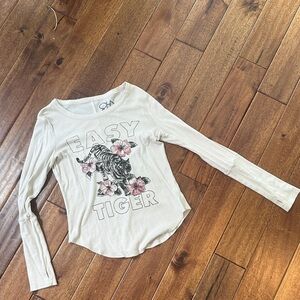 Easy Tiger M Long Sleeve Tee - Cream